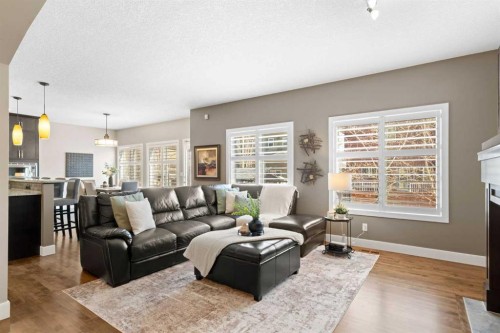 809 Canoe Green Sw, Airdrie, AB - Indoor Photo Showing Living Room