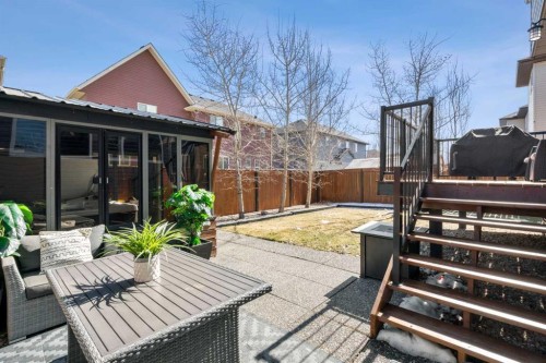 809 Canoe Green Sw, Airdrie, AB - Outdoor With Deck Patio Veranda