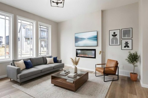 26 Alpine Gardens Sw, Calgary, AB - Indoor Photo Showing Living Room