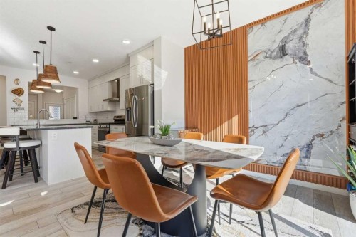 260 Lucas Way Nw, Calgary, AB - Indoor Photo Showing Dining Room