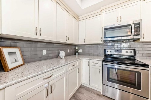 215-20 Seton Park, Calgary, AB - Indoor Photo Showing Kitchen With Upgraded Kitchen