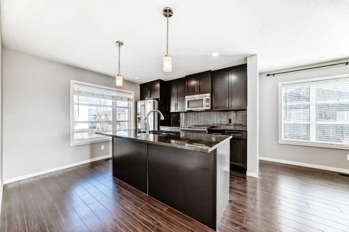 911 Evansridge Park Nw, Calgary, AB - Indoor Photo Showing Kitchen With Upgraded Kitchen