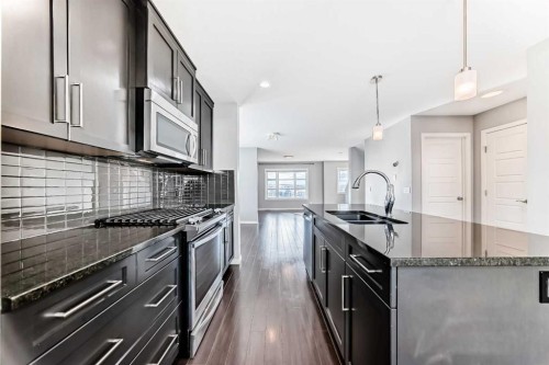 911 Evansridge Park Nw, Calgary, AB - Indoor Photo Showing Kitchen With Double Sink With Upgraded Kitchen