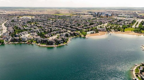 676 Auburn Bay Boulevard Se, Calgary, AB - Outdoor With Body Of Water With View