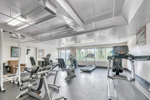 13-148 Rockyledge View Nw, Calgary, AB - Indoor Photo Showing Gym Room