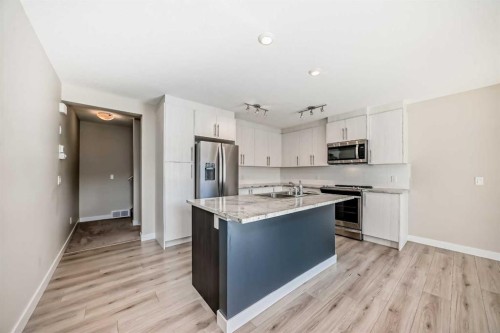154 Sage Hill Grove Nw, Calgary, AB - Indoor Photo Showing Kitchen With Upgraded Kitchen