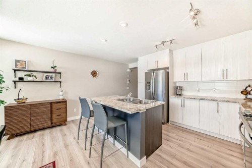 154 Sage Hill Grove Nw, Calgary, AB - Indoor Photo Showing Kitchen With Double Sink With Upgraded Kitchen
