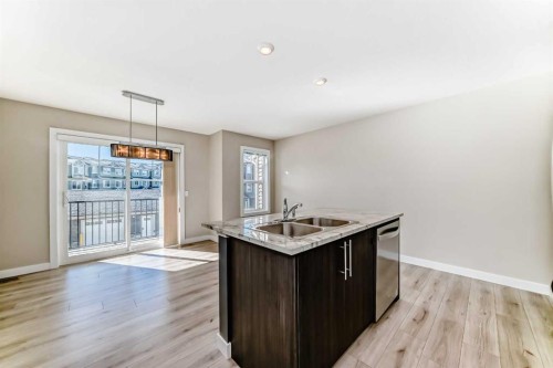 154 Sage Hill Grove Nw, Calgary, AB - Indoor Photo Showing Kitchen With Double Sink