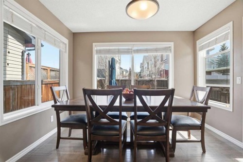 202 New Brighton Manor Se, Calgary, AB - Indoor Photo Showing Dining Room