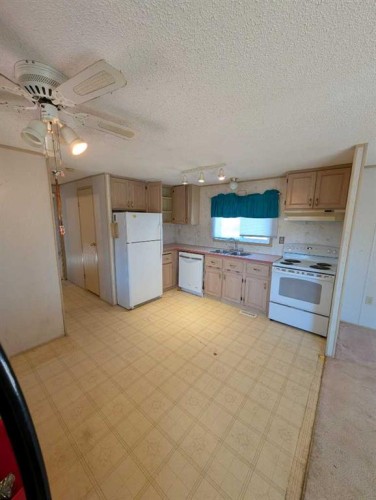 312 Christian Avenue, Standard, AB - Indoor Photo Showing Kitchen With Double Sink