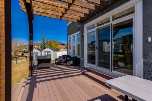 109 Kinniburgh Bay, Chestermere, AB - Outdoor With Deck Patio Veranda With Exterior