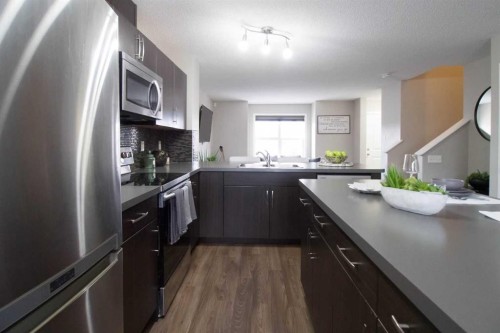 304 Chaparral Valley Square Se, Calgary, AB - Indoor Photo Showing Kitchen With Stainless Steel Kitchen