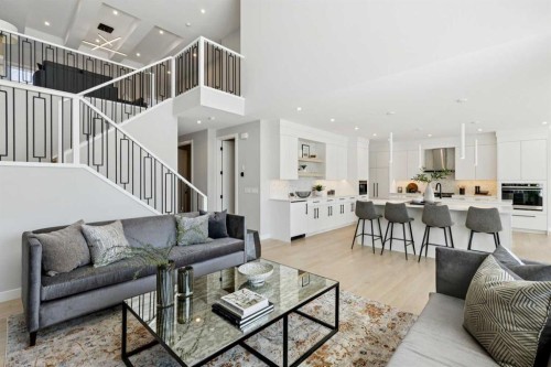 7865 8A Avenue Sw, Calgary, AB - Indoor Photo Showing Living Room