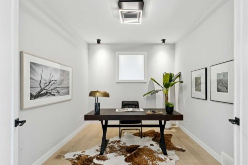 7865 8A Avenue Sw, Calgary, AB - Indoor Photo Showing Office