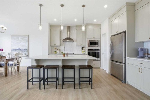 360 Calhoun Common Ne, Calgary, AB - Indoor Photo Showing Kitchen With Upgraded Kitchen