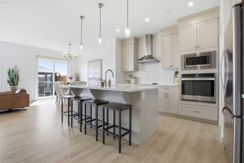 360 Calhoun Common Ne, Calgary, AB - Indoor Photo Showing Kitchen With Upgraded Kitchen