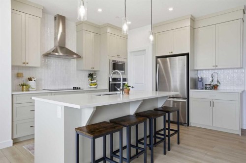 360 Calhoun Common Ne, Calgary, AB - Indoor Photo Showing Kitchen With Upgraded Kitchen