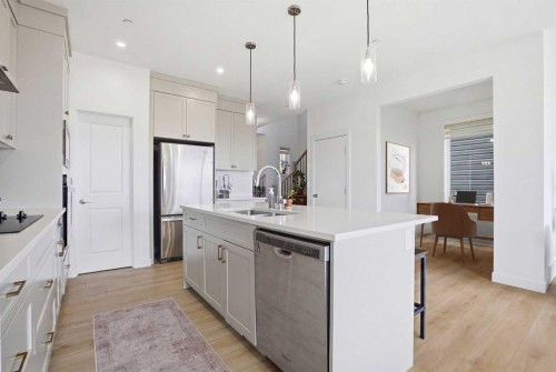 360 Calhoun Common Ne, Calgary, AB - Indoor Photo Showing Kitchen With Upgraded Kitchen