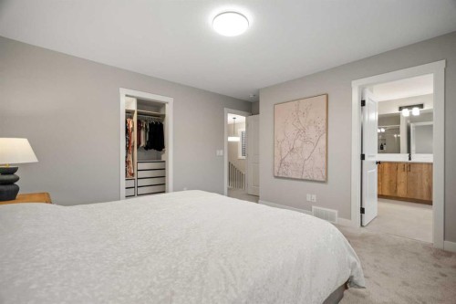 135 Silver Spruce Grove Sw, Calgary, AB - Indoor Photo Showing Bedroom