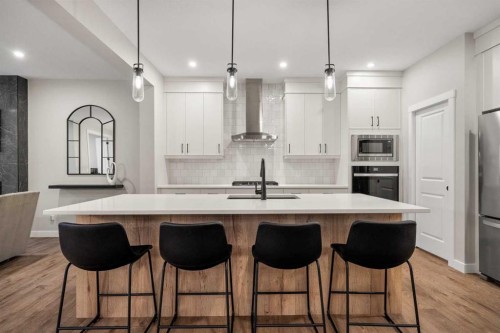 135 Silver Spruce Grove Sw, Calgary, AB - Indoor Photo Showing Kitchen With Upgraded Kitchen