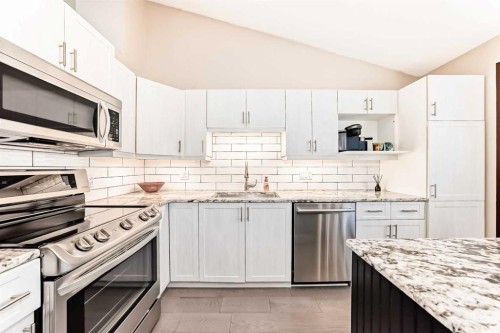 19 Sunlake Gardens Se, Calgary, AB - Indoor Photo Showing Kitchen With Upgraded Kitchen