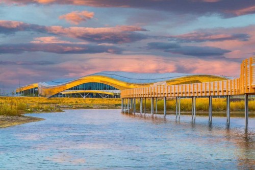 402 Rocky Ridge Cove Nw, Calgary, AB - Outdoor With Body Of Water With View