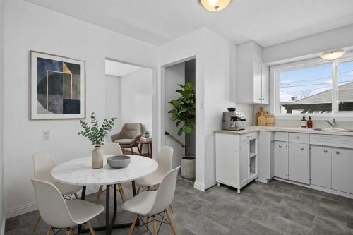 727 Macleay Road Ne, Calgary, AB - Indoor Photo Showing Dining Room