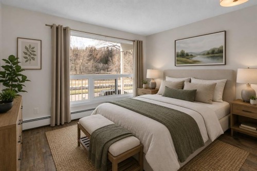 6-3402 Parkdale Boulevard Nw, Calgary, AB - Indoor Photo Showing Bedroom