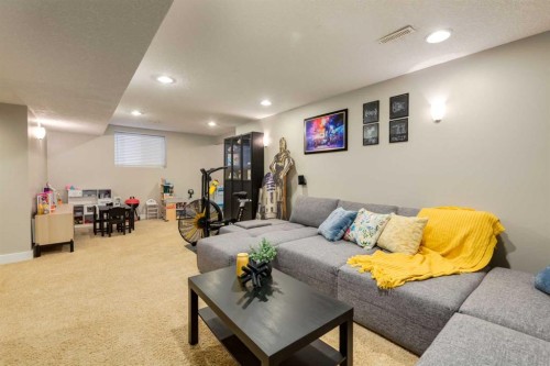 16 Prestwick Road Se, Calgary, AB - Indoor Photo Showing Basement