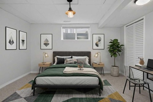 3513 Douglas Woods Heights Se, Calgary, AB - Indoor Photo Showing Bedroom