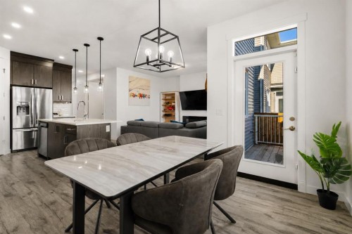 1041 Iron Landing Way, Crossfield, AB - Indoor Photo Showing Dining Room
