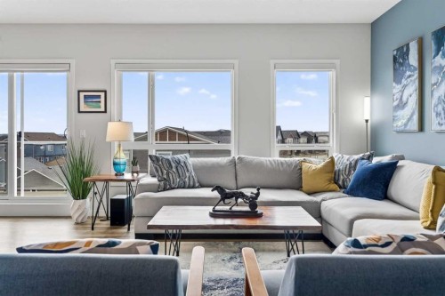 2313-220 Seton Grove Se, Calgary, AB - Indoor Photo Showing Living Room