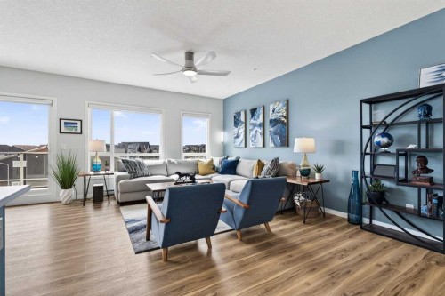 2313-220 Seton Grove Se, Calgary, AB - Indoor Photo Showing Living Room