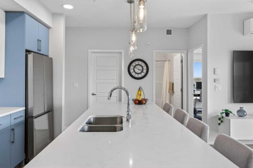 2313-220 Seton Grove Se, Calgary, AB - Indoor Photo Showing Kitchen With Double Sink With Upgraded Kitchen