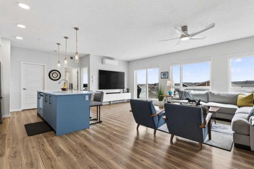 2313-220 Seton Grove Se, Calgary, AB - Indoor Photo Showing Living Room