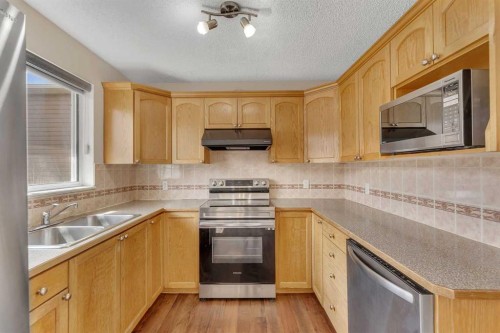 61 Martindale Boulevard Ne, Calgary, AB - Indoor Photo Showing Kitchen With Double Sink
