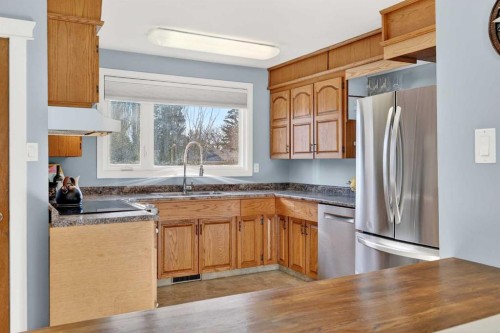 316 Wascana Crescent Se, Calgary, AB - Indoor Photo Showing Kitchen With Double Sink