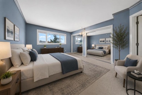 3402-3402 Hawksbrow Point Nw, Calgary, AB - Indoor Photo Showing Bedroom