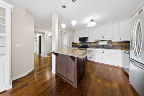 3402-3402 Hawksbrow Point Nw, Calgary, AB - Indoor Photo Showing Kitchen With Upgraded Kitchen