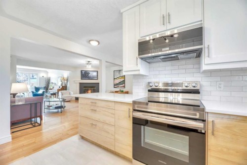 48 Waterloo Drive Sw, Calgary, AB - Indoor Photo Showing Kitchen With Upgraded Kitchen