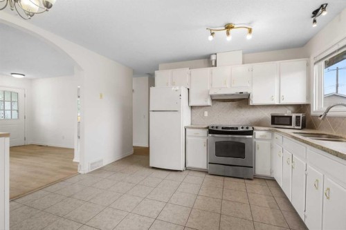 268 Madeira Place Ne, Calgary, AB - Indoor Photo Showing Kitchen With Double Sink