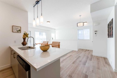 120 Spring Creek Common Sw, Calgary, AB - Indoor Photo Showing Kitchen With Double Sink