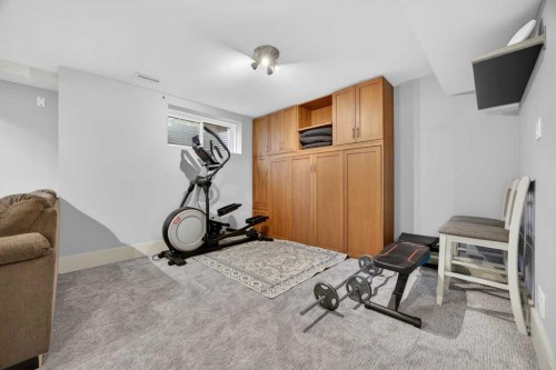 83 Wentworth Common Sw, Calgary, AB - Indoor Photo Showing Gym Room