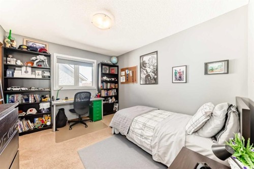 182 Chapalina Close Se, Calgary, AB - Indoor Photo Showing Bedroom