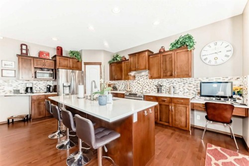 182 Chapalina Close Se, Calgary, AB - Indoor Photo Showing Kitchen With Stainless Steel Kitchen With Upgraded Kitchen