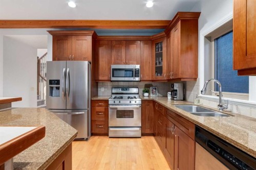2021 32 Avenue Sw, Calgary, AB - Indoor Photo Showing Kitchen With Double Sink