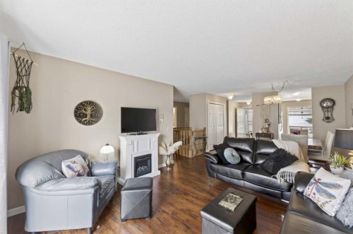24 Deer Ridge Close Se, Calgary, AB - Indoor Photo Showing Living Room With Fireplace