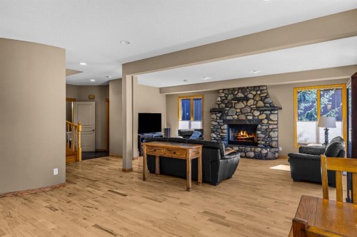 389 Eagle Heights, Canmore, AB - Indoor With Fireplace