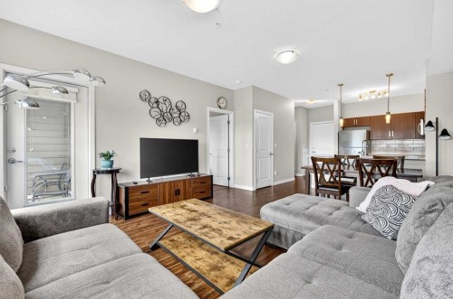 211-200 Cranfield Common Se, Calgary, AB - Indoor Photo Showing Living Room