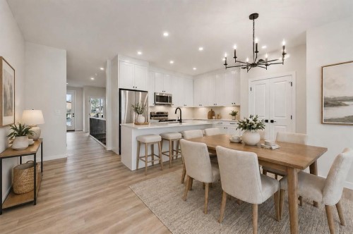 117 5 Avenue Se, High River, AB - Indoor Photo Showing Dining Room